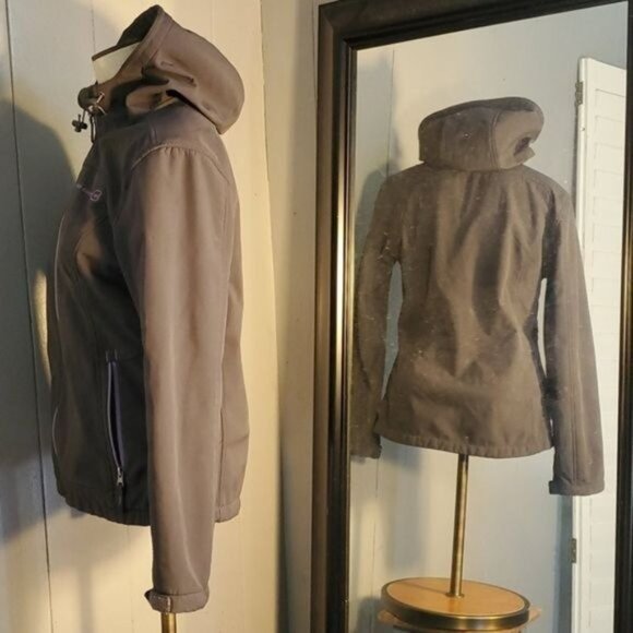 Free Country Jacket Coat Full Zip Up Hooded Hoodie Women's WOMAN'S Petite SMALL - Picture 6 of 12